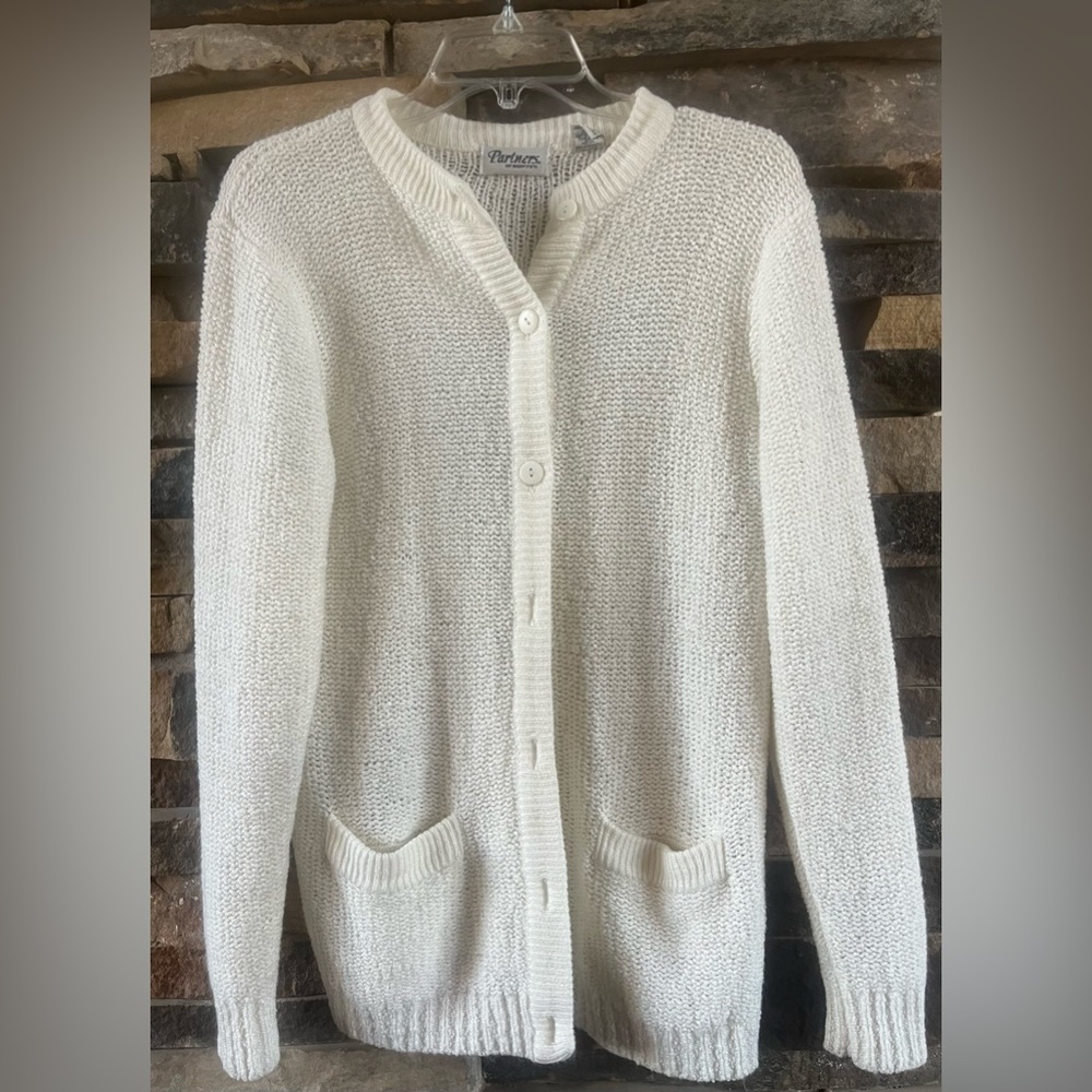 VTG Partners by Mervyn’s Ivory Knit Cardigan